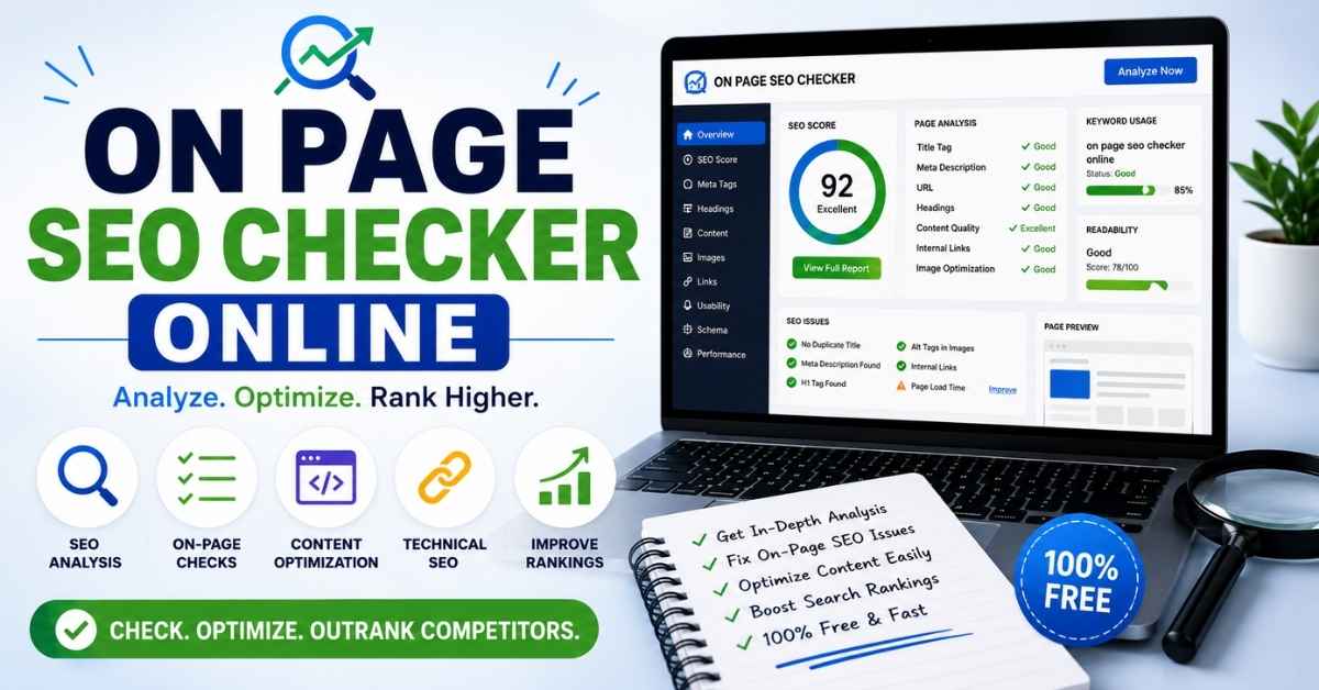 On Page SEO Checker Online: Free Tool to Analyze Website SEO